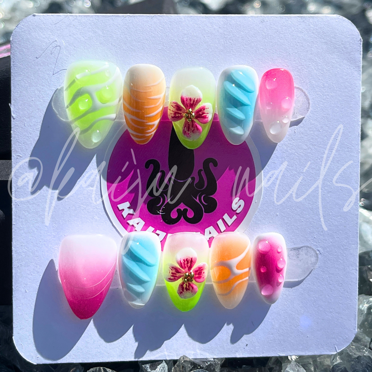 Hibiscus Haze Press-On Nail Set