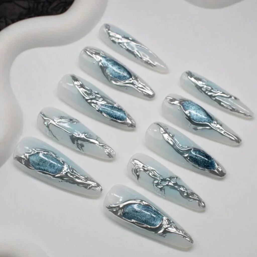Neptune's Sea Press-On Nail Set